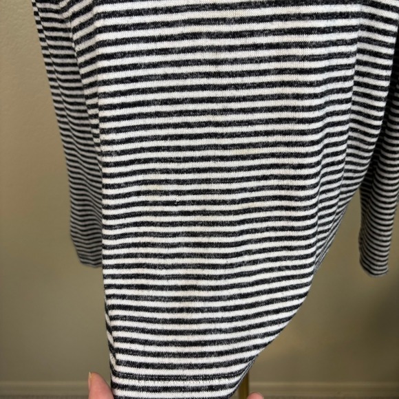 Lucky Brand Striped Cowl Neck Pullover Sweater Top Long Sleeve Casual Women's L‎ - Picture 13 of 13
